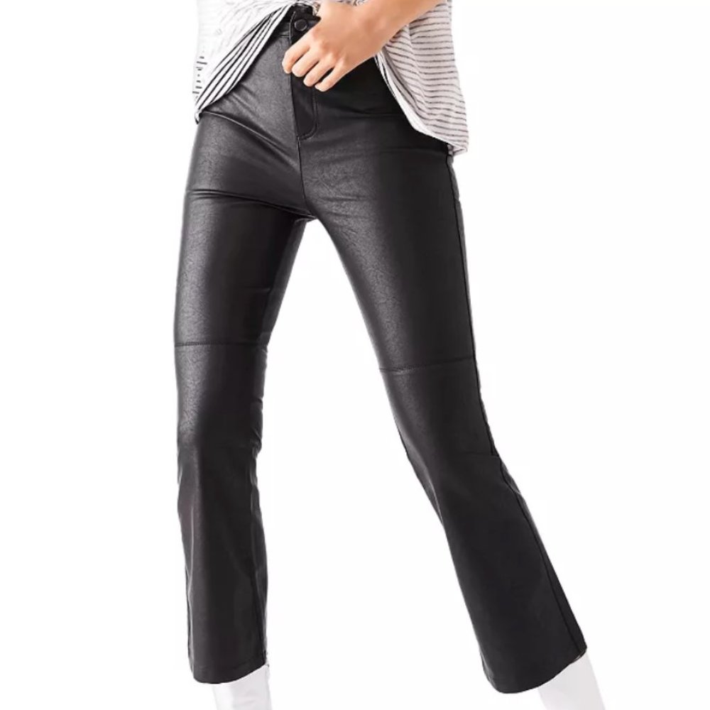 Free People Sasha Crop Faux Leather Pants